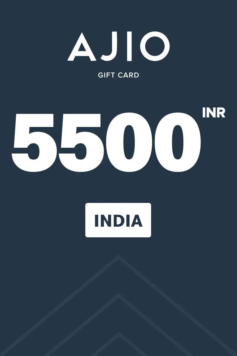 AJIO 5500 INR Gift Card (India) - Digital Key