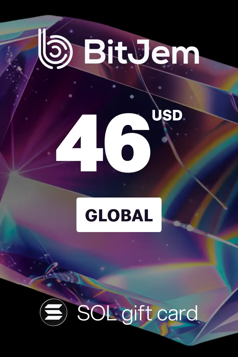 BitJem (SOL) 46 USD Crypto Gift Card (Global) - Digital Key