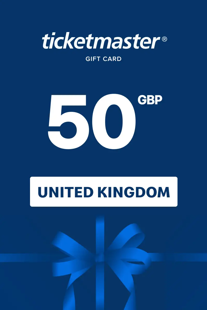 Ticketmaster 50 GBP Gift Card (United Kingdom) - Digital Key