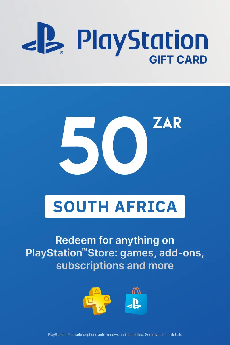 PlayStation Store 50 ZAR Gift Card (South Africa) - Digital Key