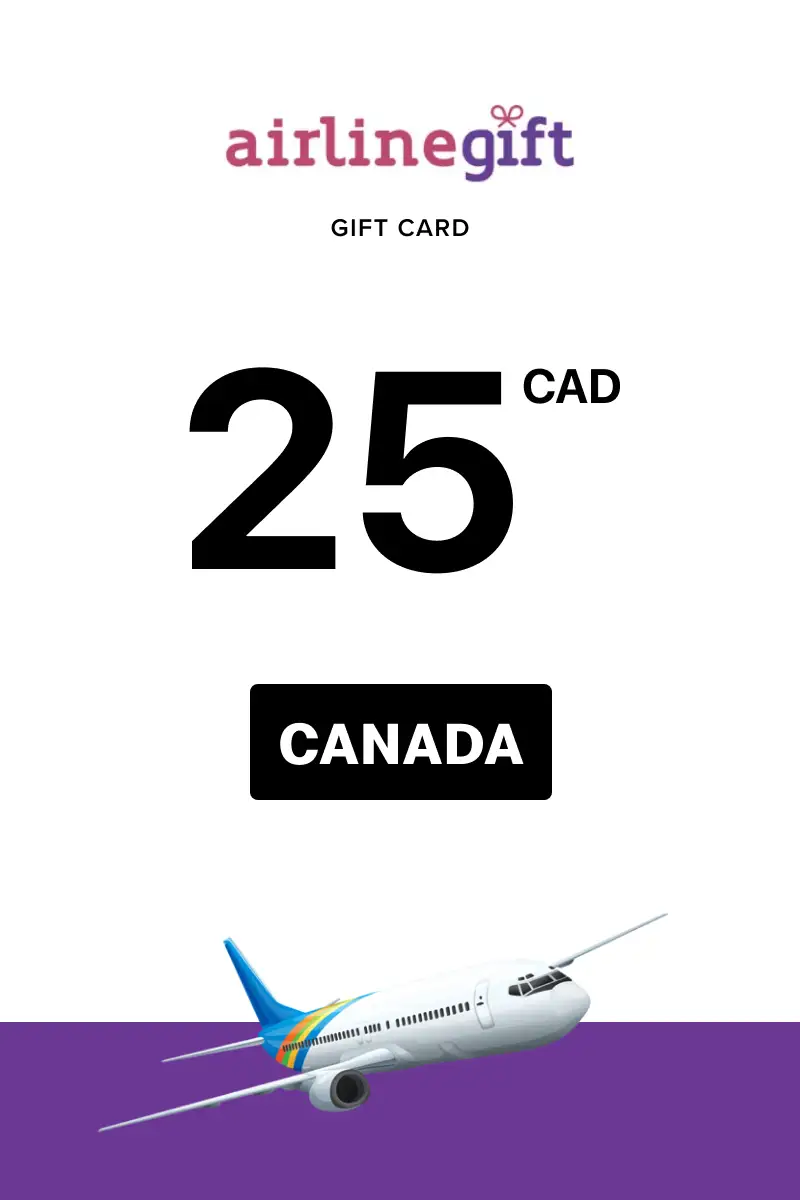 Airline Gift 25 CAD Gift Card (Canada) - Digital Key