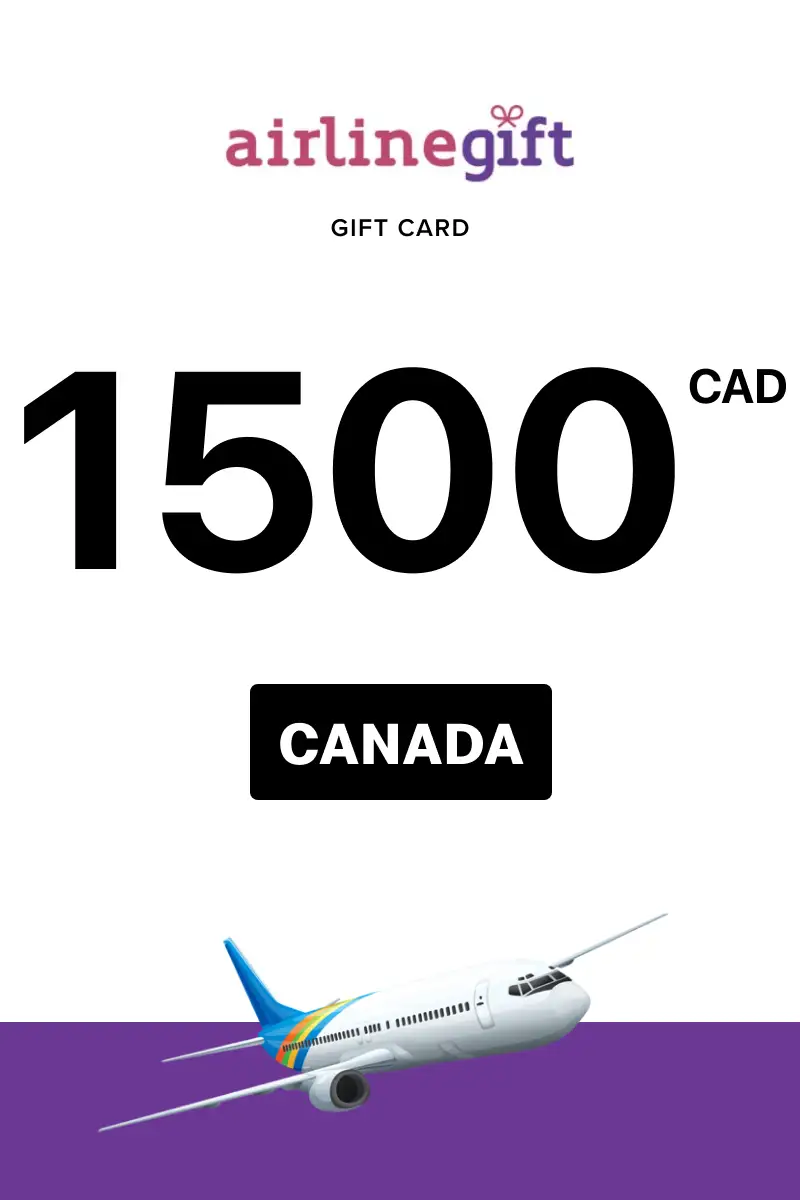 Airline Gift 1500 CAD Gift Card (Canada) - Digital Key