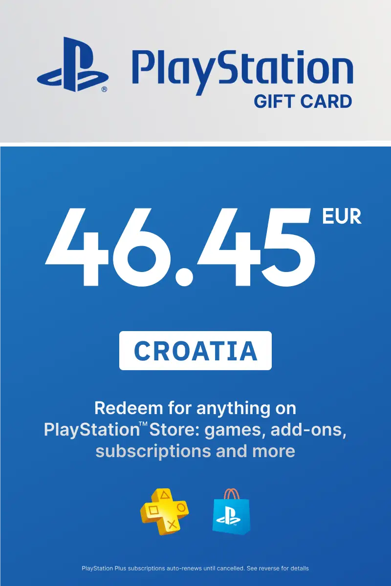 PlayStation Store 46.45 EUR Gift Card (Croatia) - Digital Key