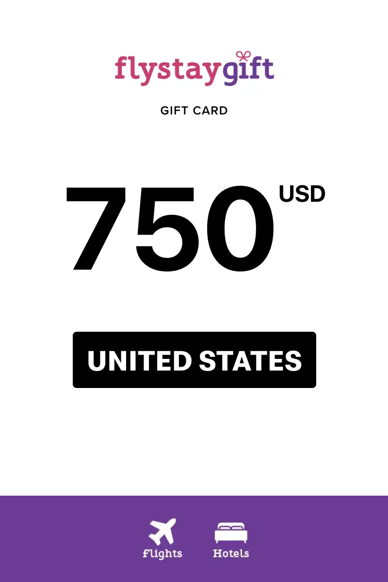 FlystayGift 750 USD Gift Card (United States) - Digital Key