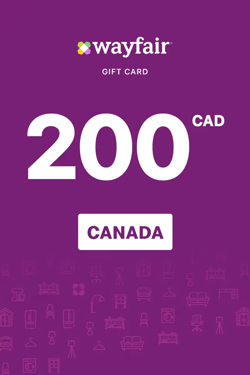 Wayfair 200 CAD Gift Card (Canada) - Digital Key