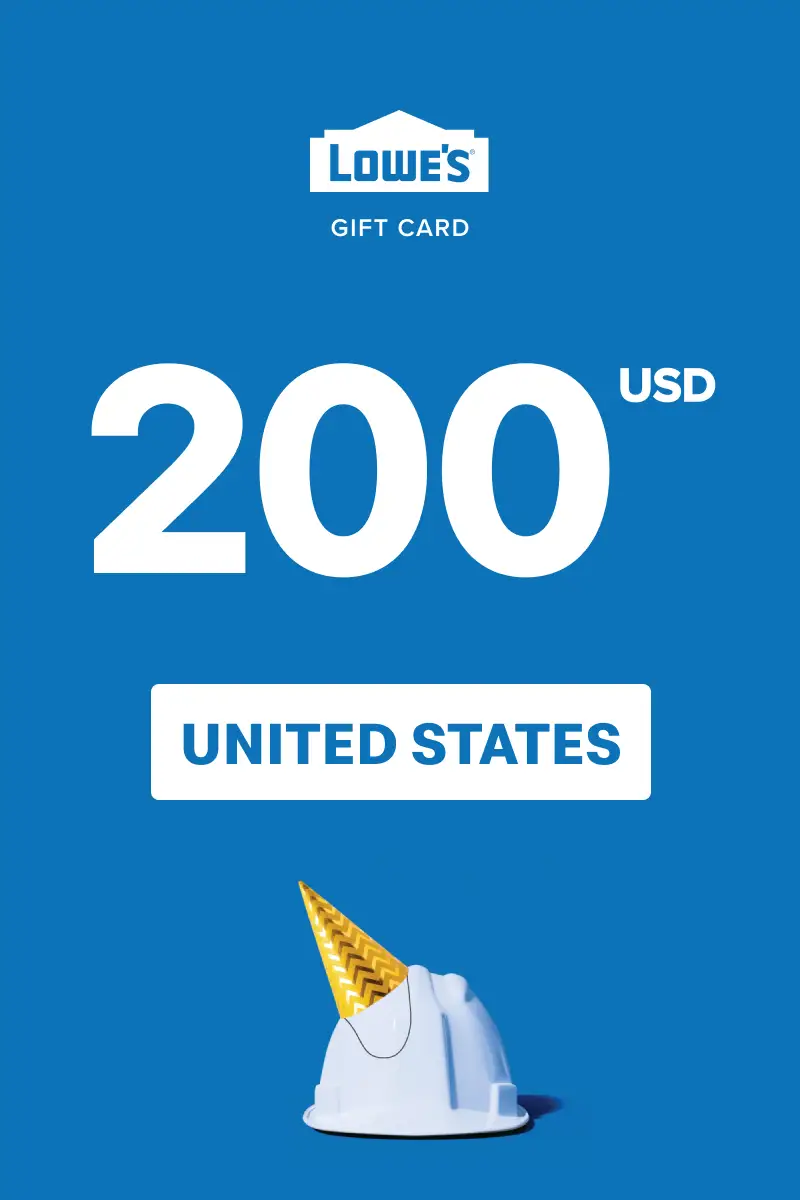 Lowe's 200 USD Gift Card (United States) - Digital Key