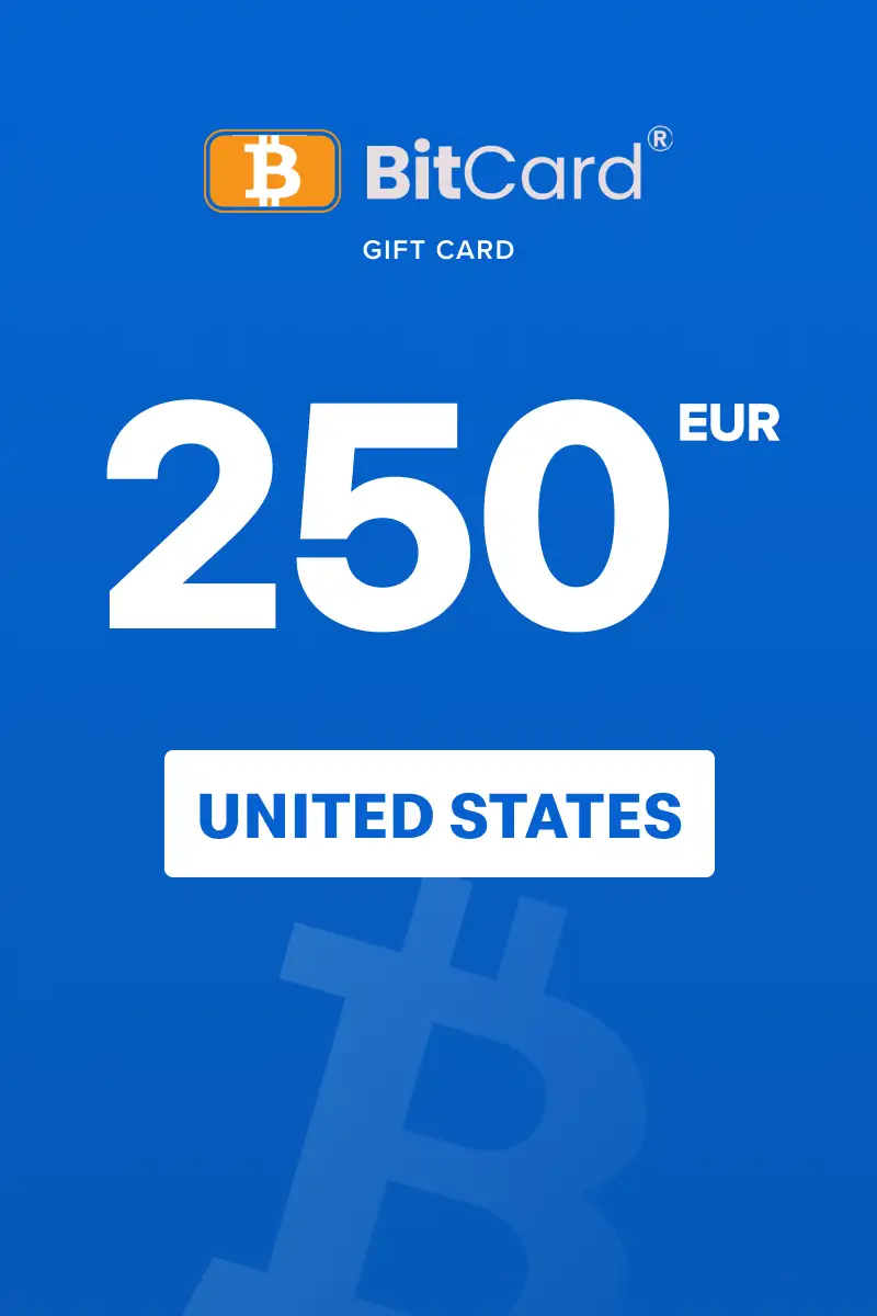 BitCard 250 EUR Gift Card (Europe) - Digital Key