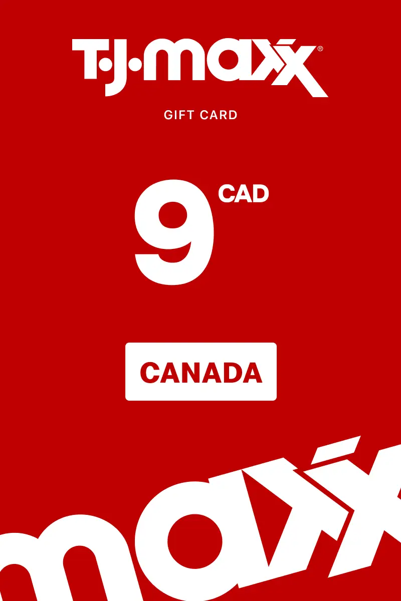 TJX 9 CAD Gift Card (Canada) - Digital Key