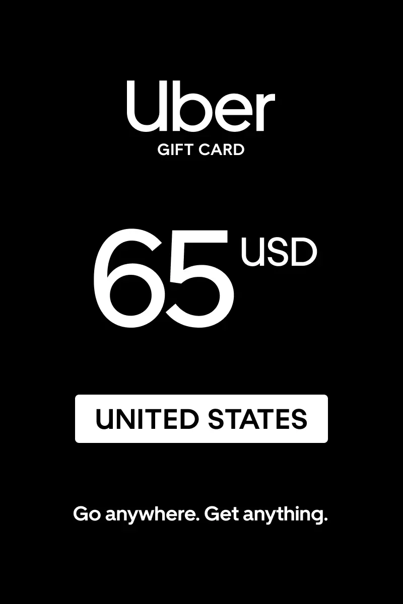 Uber 65 USD Gift Card (United States) - Digital Key