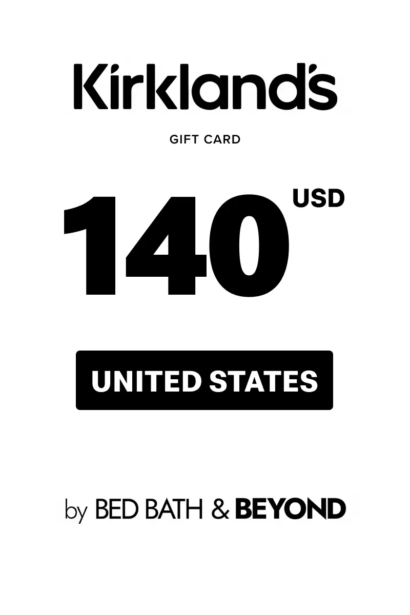 Kirkland's 140 USD Gift Card (United States) - Digital Key