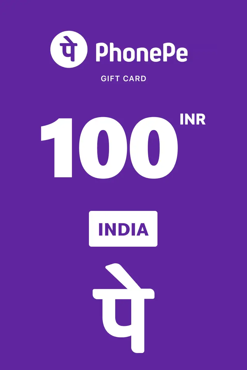 PhonePe 100 INR Gift Card (India) - Digital Key