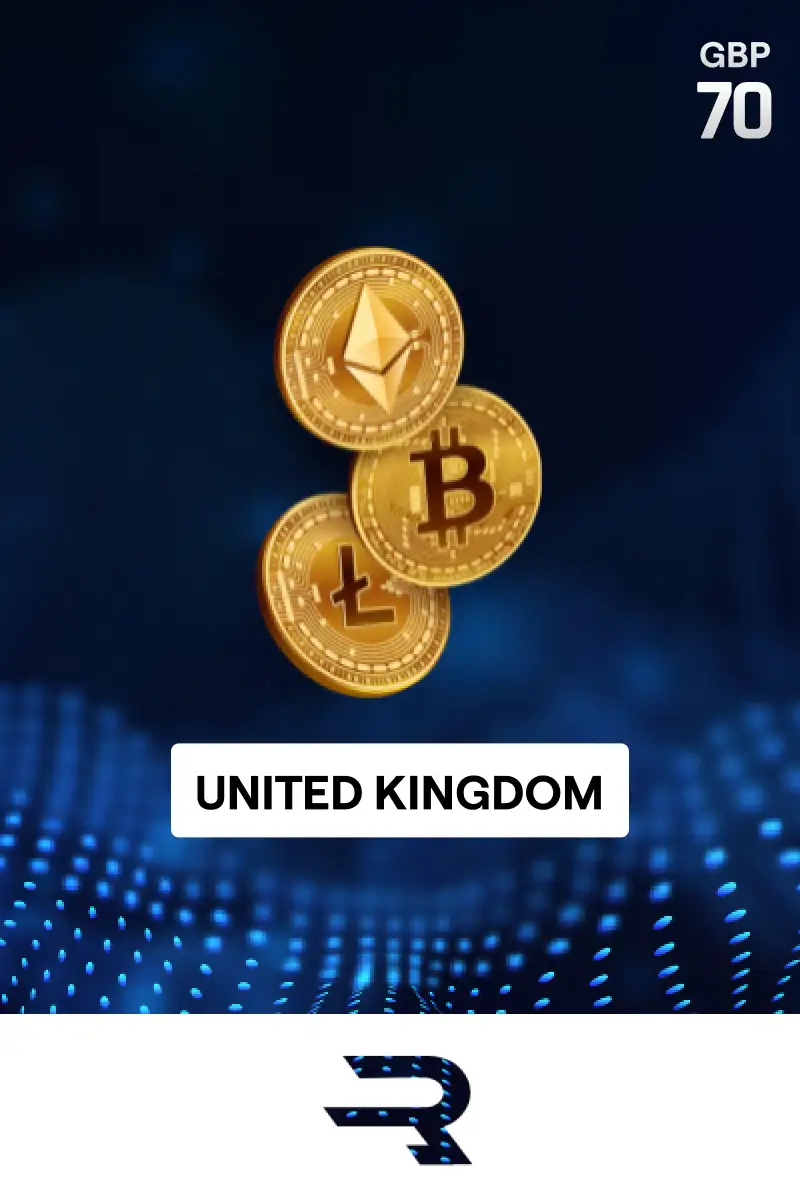 Rewarble Crypto 70 GBP Gift Card (United Kingdom) - Digital Key