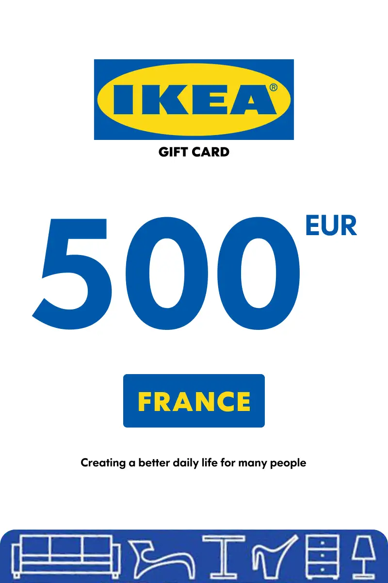 IKEA 500 EUR Gift Card (France) - Digital Key