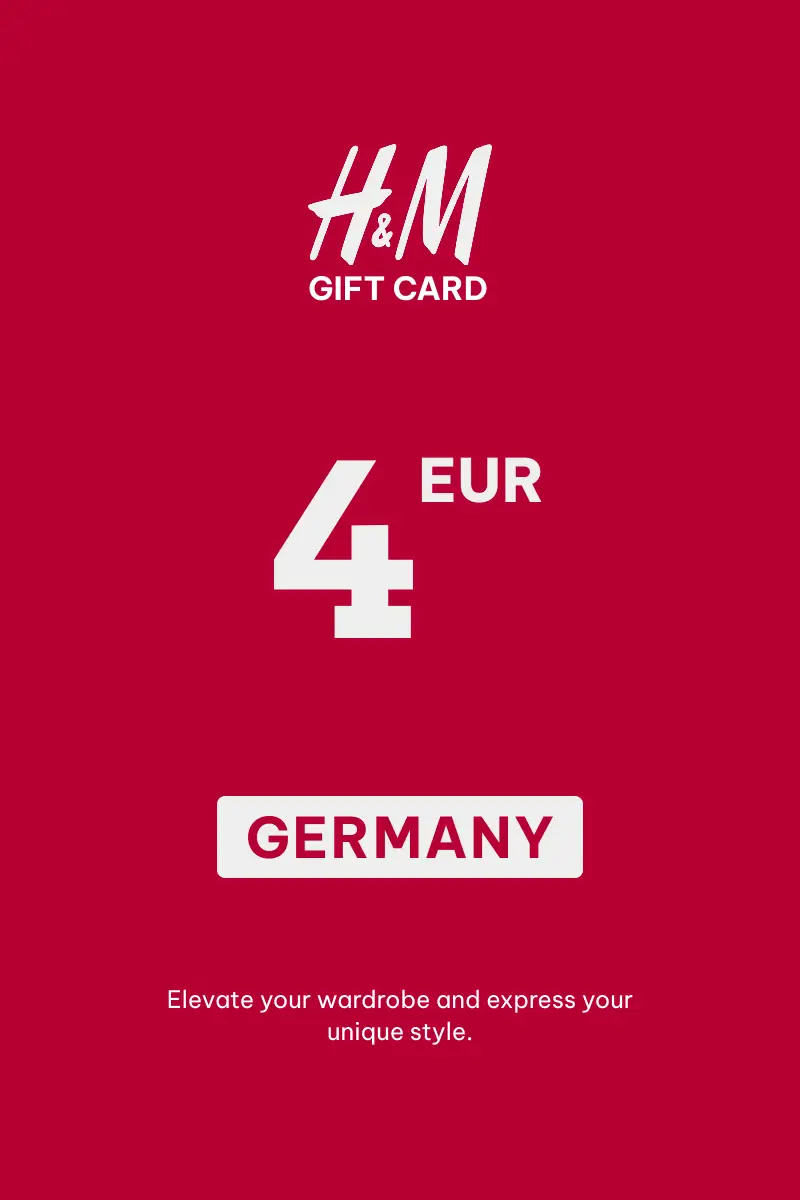 HandM 4 EUR Gift Card (Germany) - Digital Key