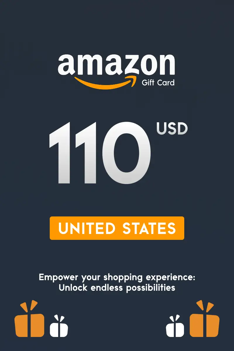 Amazon 110 USD Gift Card (United States) - Digital Key
