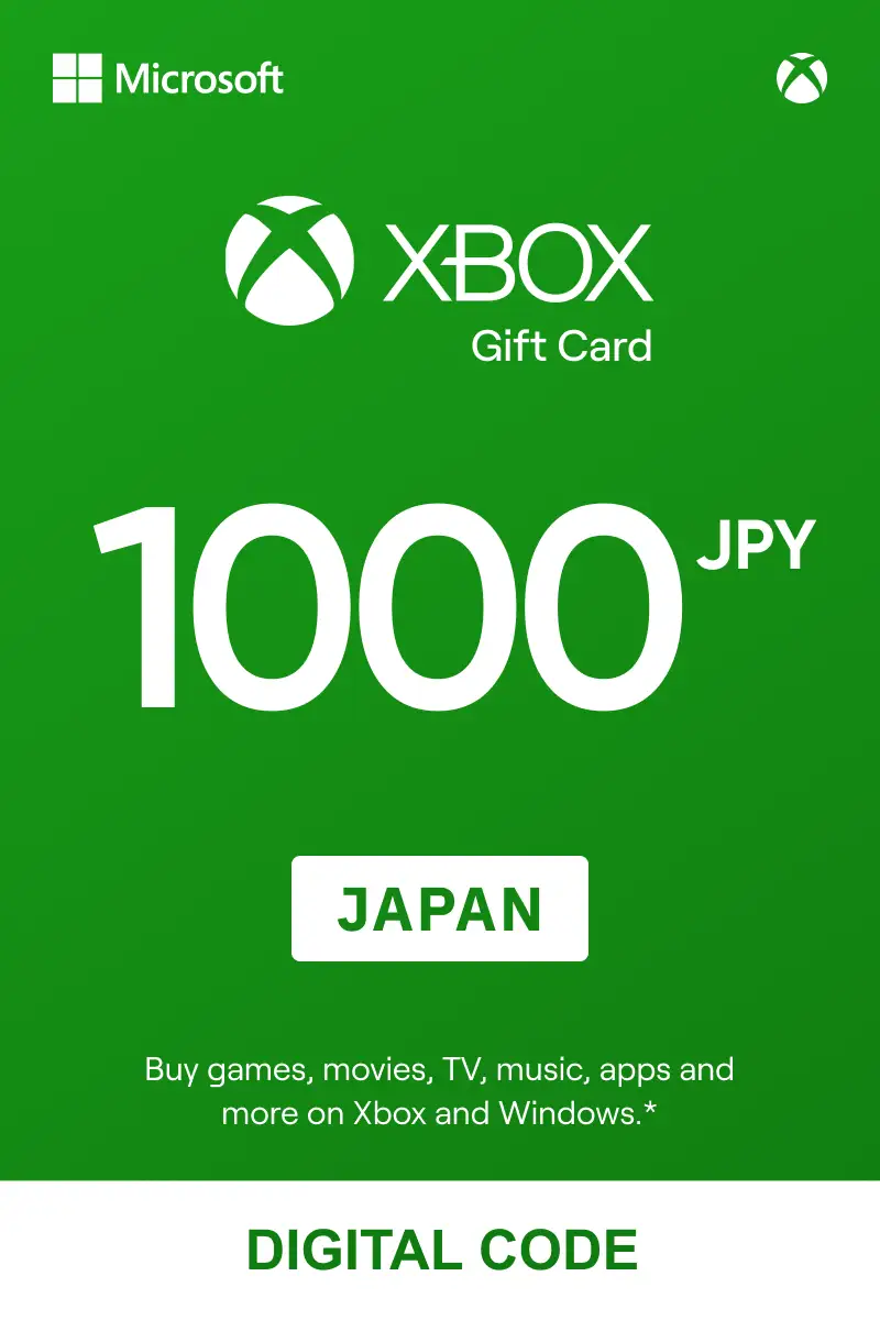 Xbox 1000 JPY Gift Card (Japan) - Digital Key