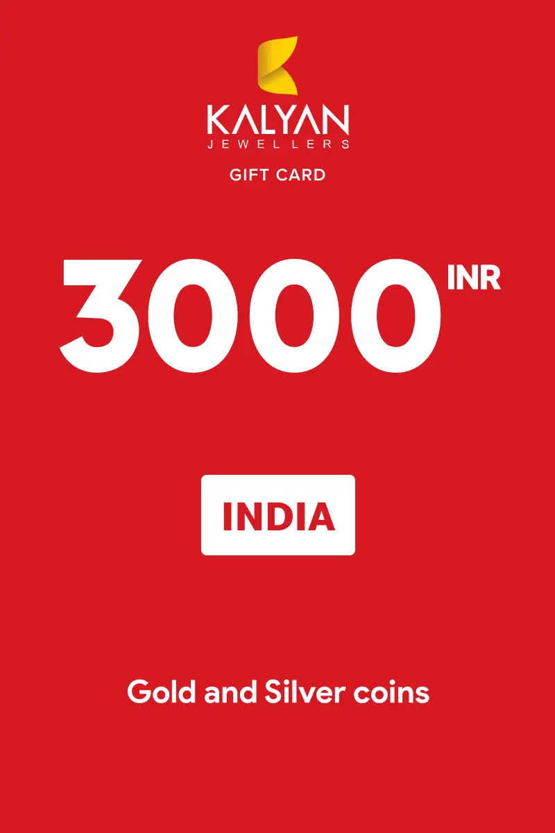 Kalyan Gold and Silver coins 3000 INR Gift Card (India) - Digital Key