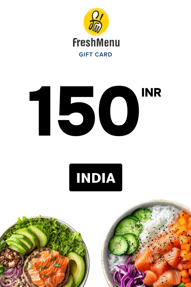 Fresh Menu 150 INR Gift Card (India) - Digital Key