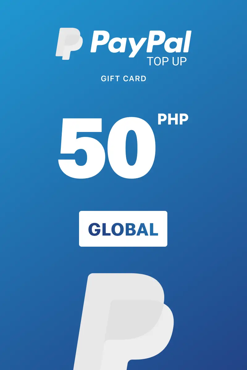 PayPal Instant Top Up 50 PHP Gift Card (Global) - Digital Key