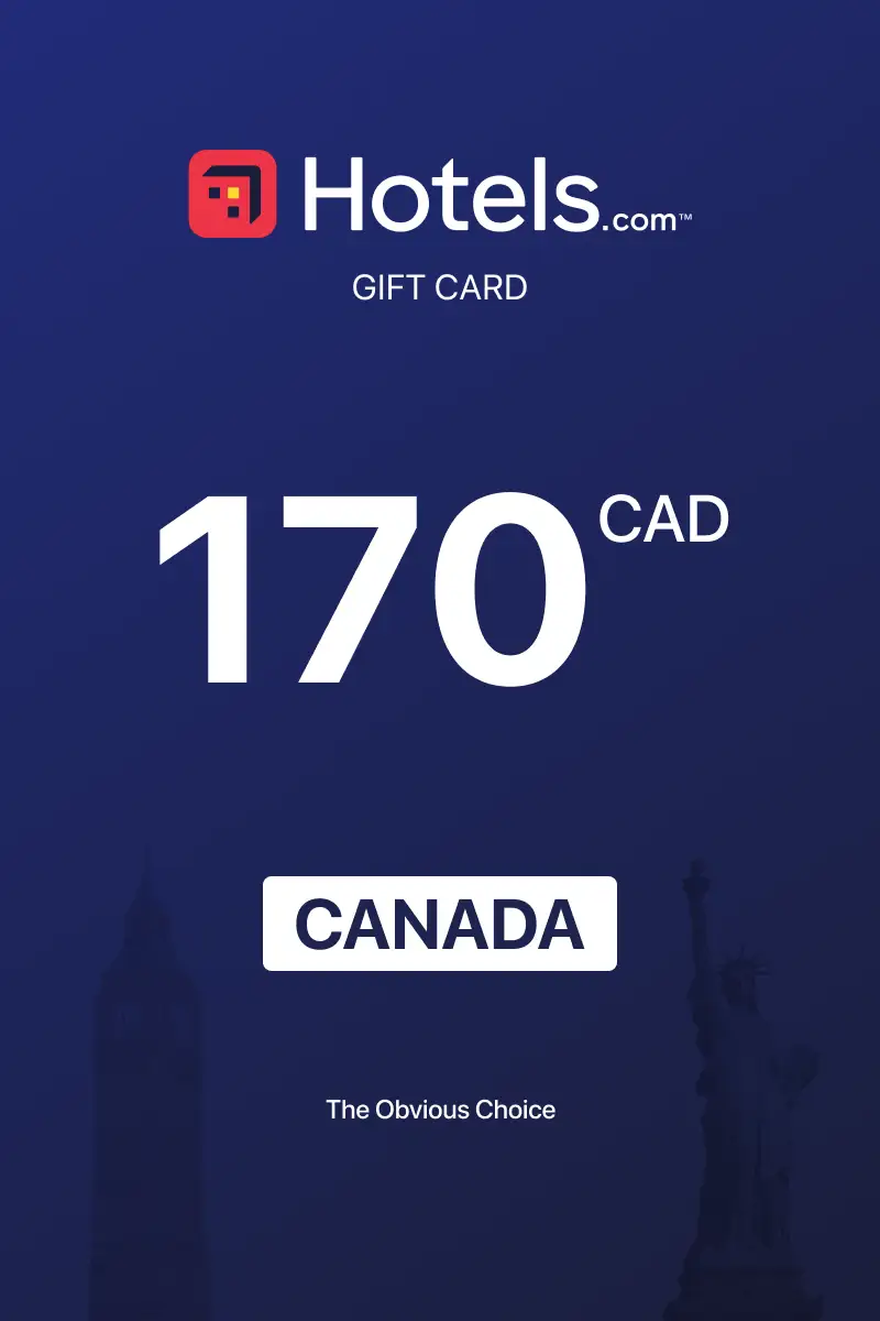 Hotels.com 170 CAD Gift Card (Canada) - Digital Key afbeelding