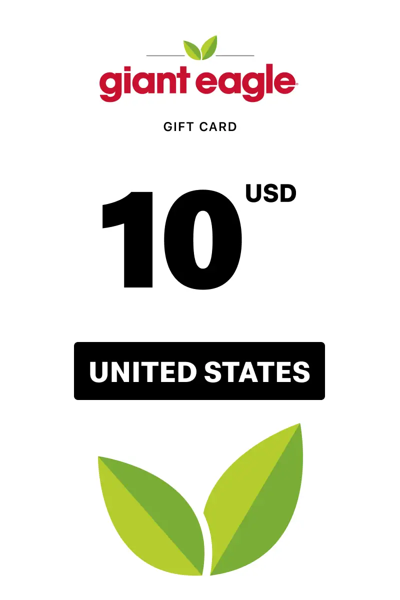 Giant Eagle 10 USD Gift Card (United States) - Digital Key