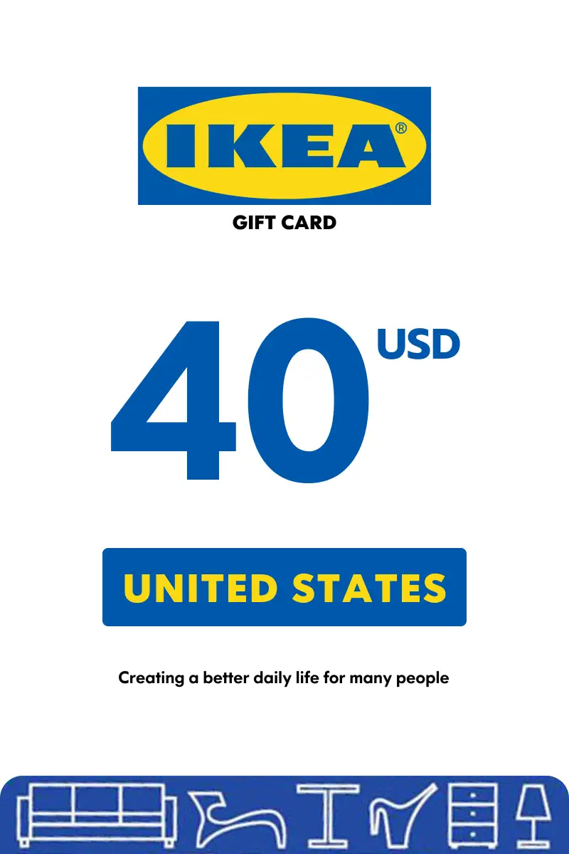 IKEA 40 USD Gift Card (United States) - Digital Key