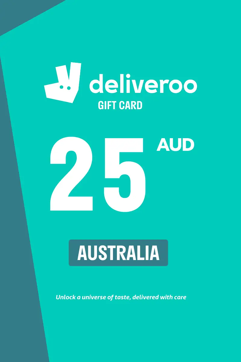 Deliveroo 25 AUD Gift Card (Australia) - Digital Key