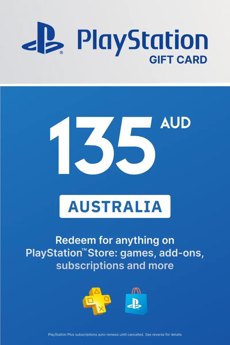 PlayStation Store 135 AUD Gift Card (Australia) - Digital Key