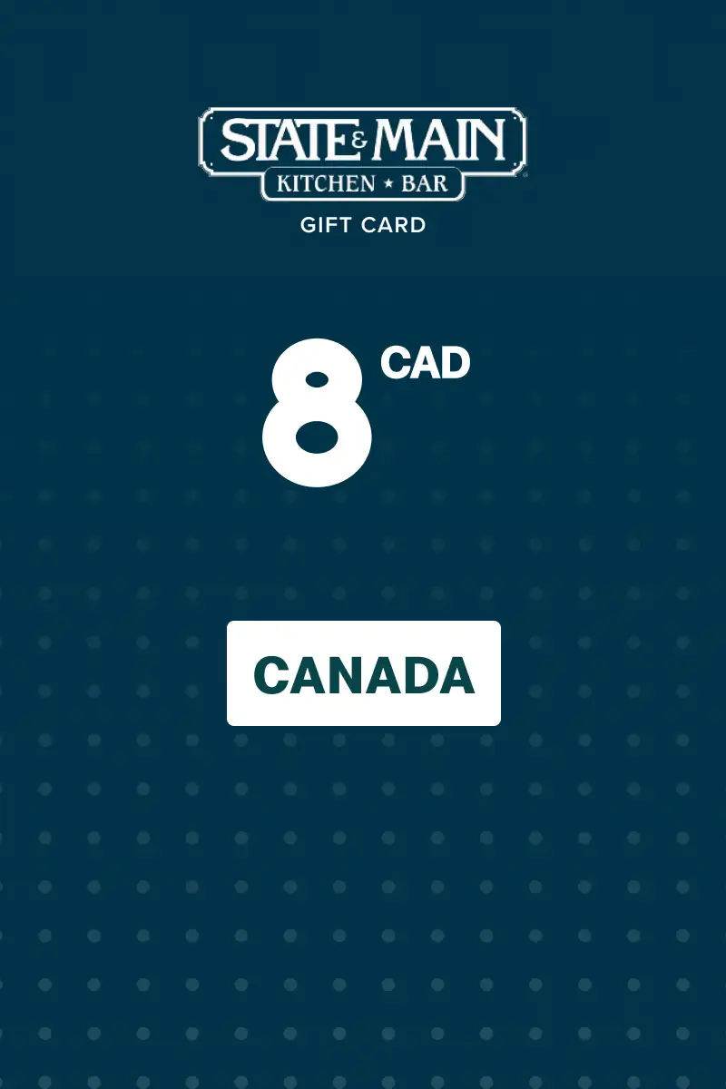State and Main 8 CAD Gift Card (Canada) - Digital Key
