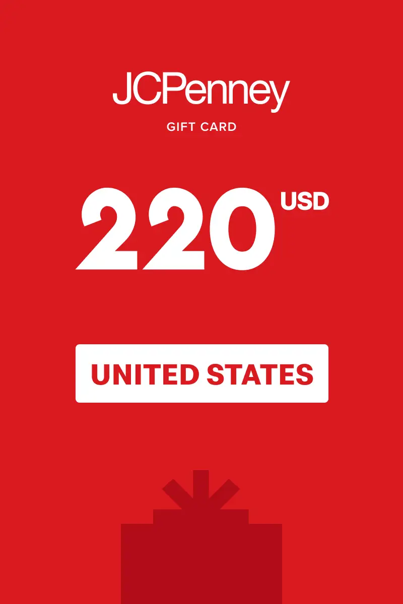 JCPenney 220 USD Gift Card (United States) - Digital Key
