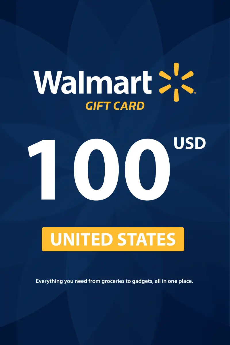 Walmart 100 USD Gift Card (United States) - Digital Key