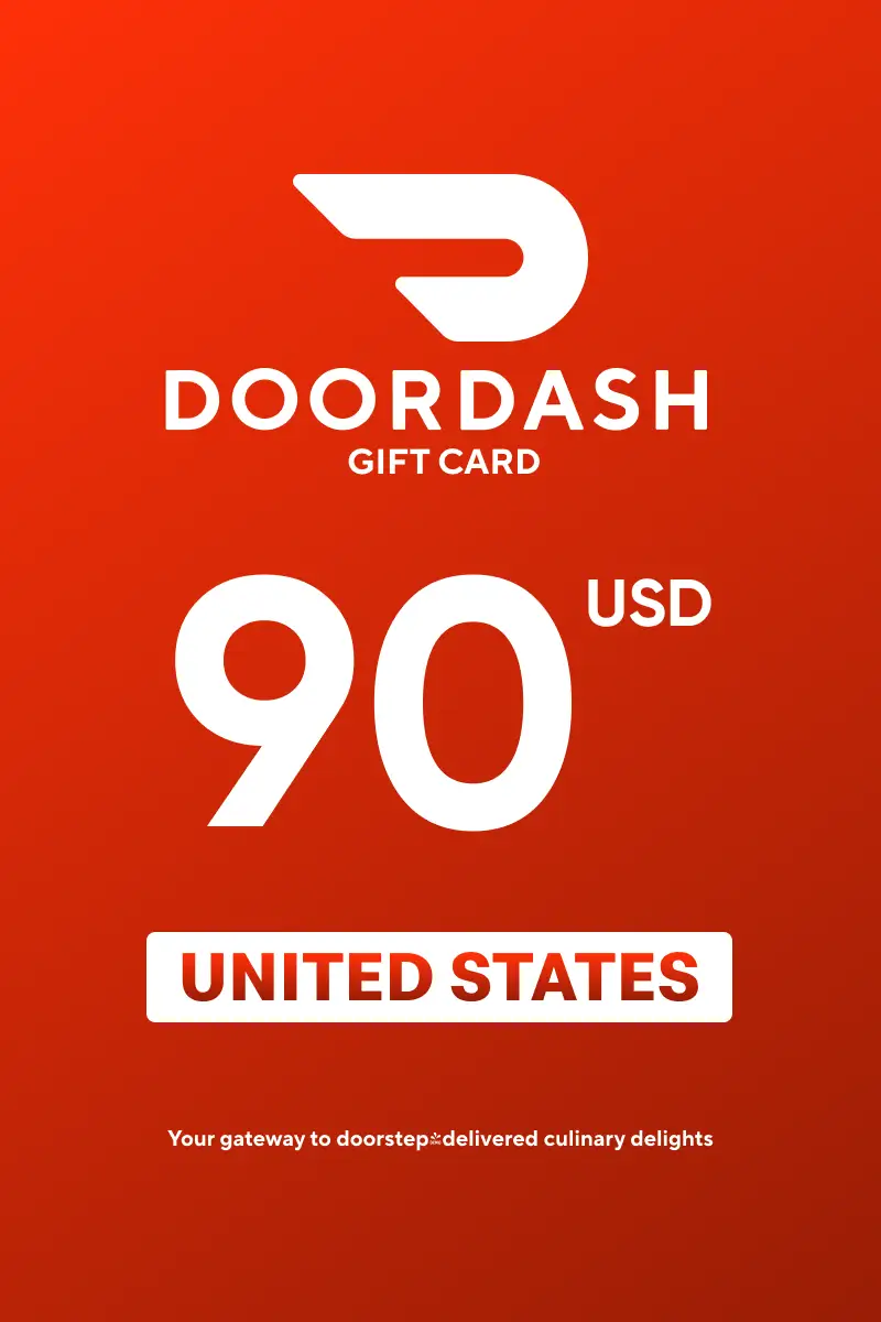 DoorDash 90 USD Gift Card (United States) - Digital Key