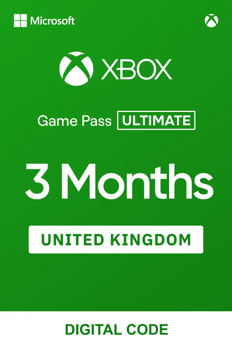 Xbox Game Pass Ultimate 3 Months (United Kingdom) - Xbox Live - Digital Key