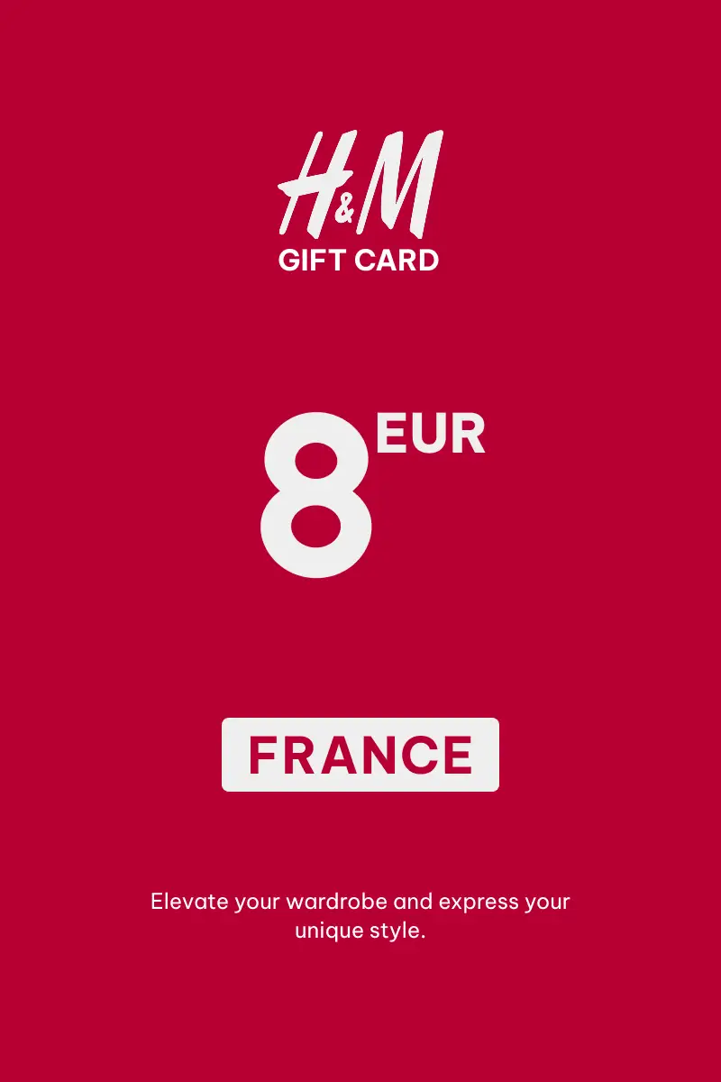 HandM 8 EUR Gift Card (France) - Digital Key