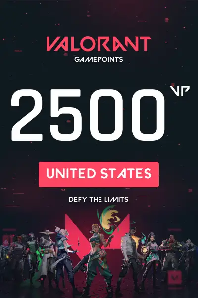 VALORANT 2500 Valorant Points (United States) - Digital Key
