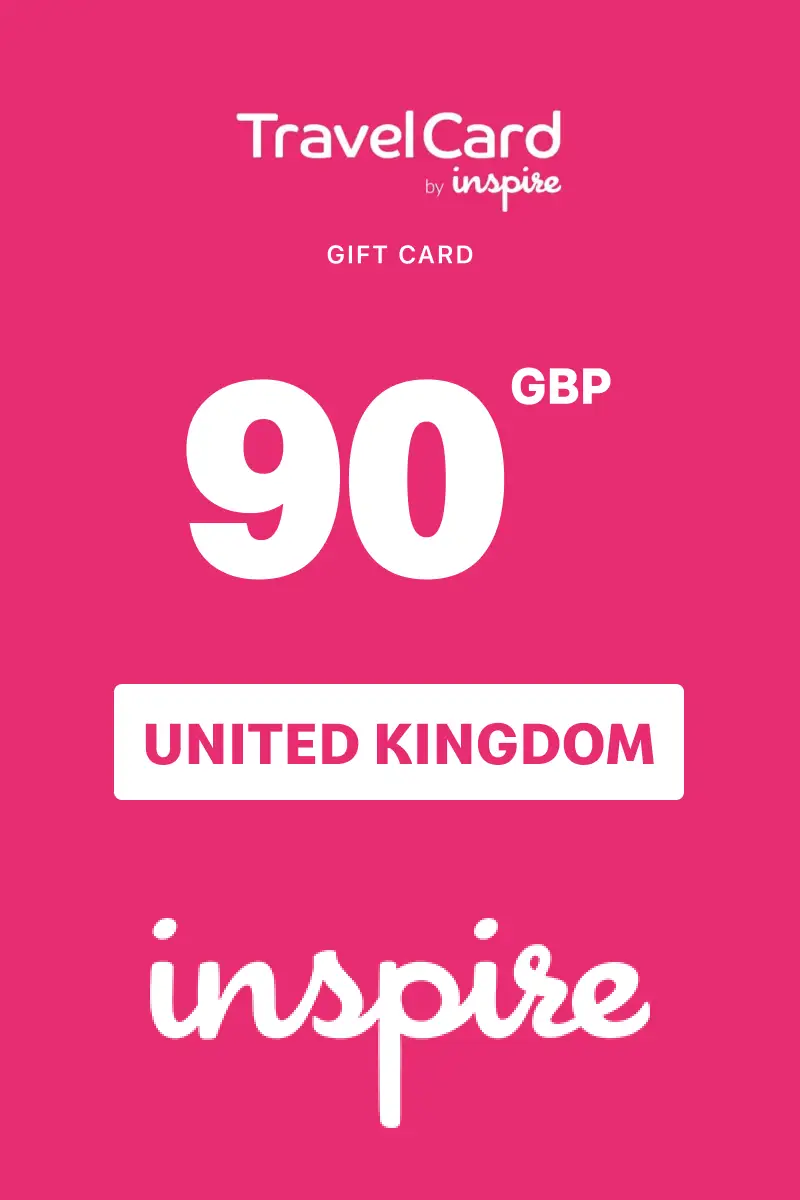 TravelCard by Inspire 90 GBP Gift Card (United Kingdom) - Digital Key