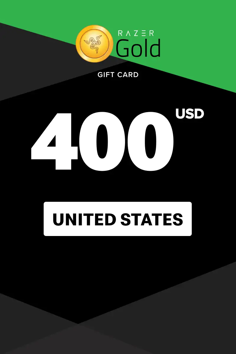 Razer Gold 400 USD Gift Card (United States) - Digital Key