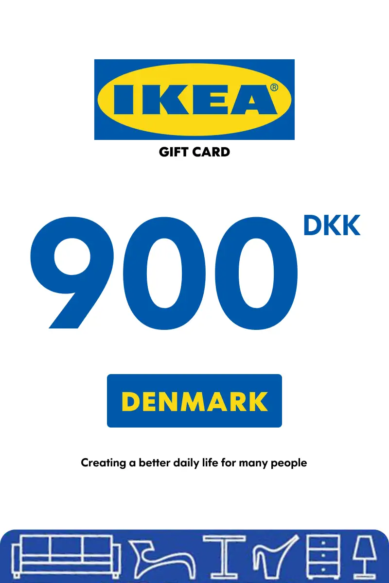 IKEA 900 DKK Gift Card (Denmark) - Digital Key
