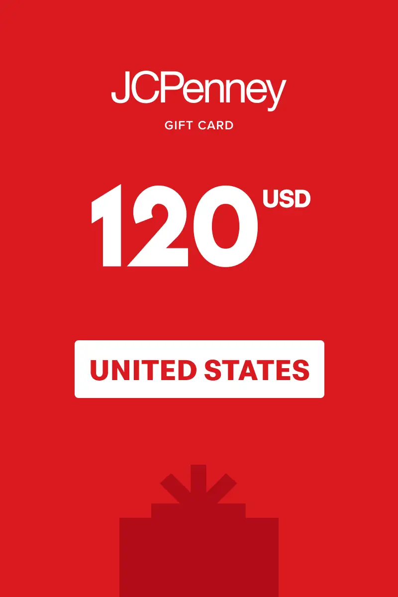 JCPenney 120 USD Gift Card (United States) - Digital Key