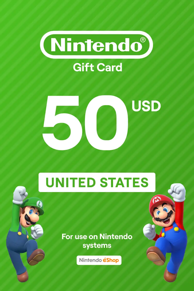 Nintendo switch $50 gift hot sale card