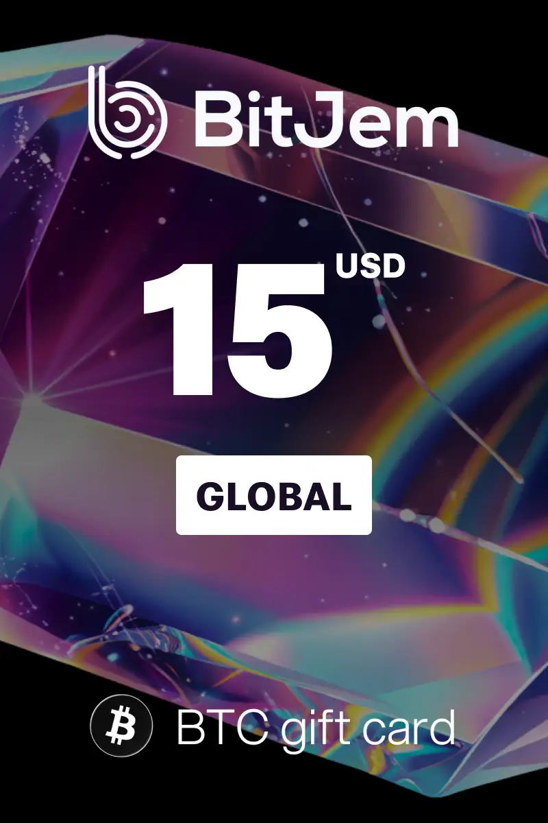 BitJem (BTC) 15 USD Crypto Gift Card (Global) - Digital Key