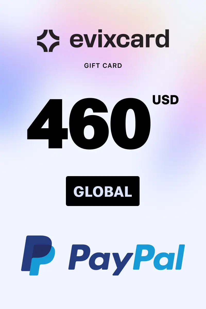 EvixCard PayPal 460 USD Gift Card (Global) - Digital Key