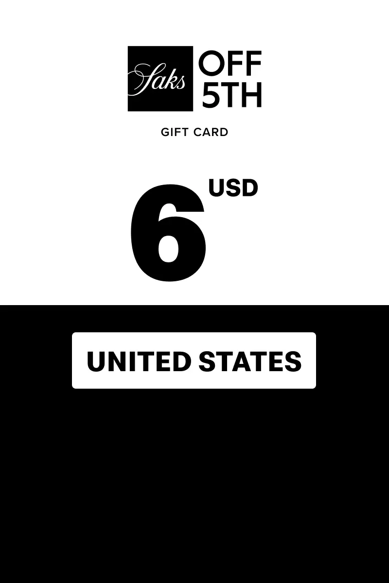 Saks OFF 5TH 6 USD Gift Card (United States) - Digital Key