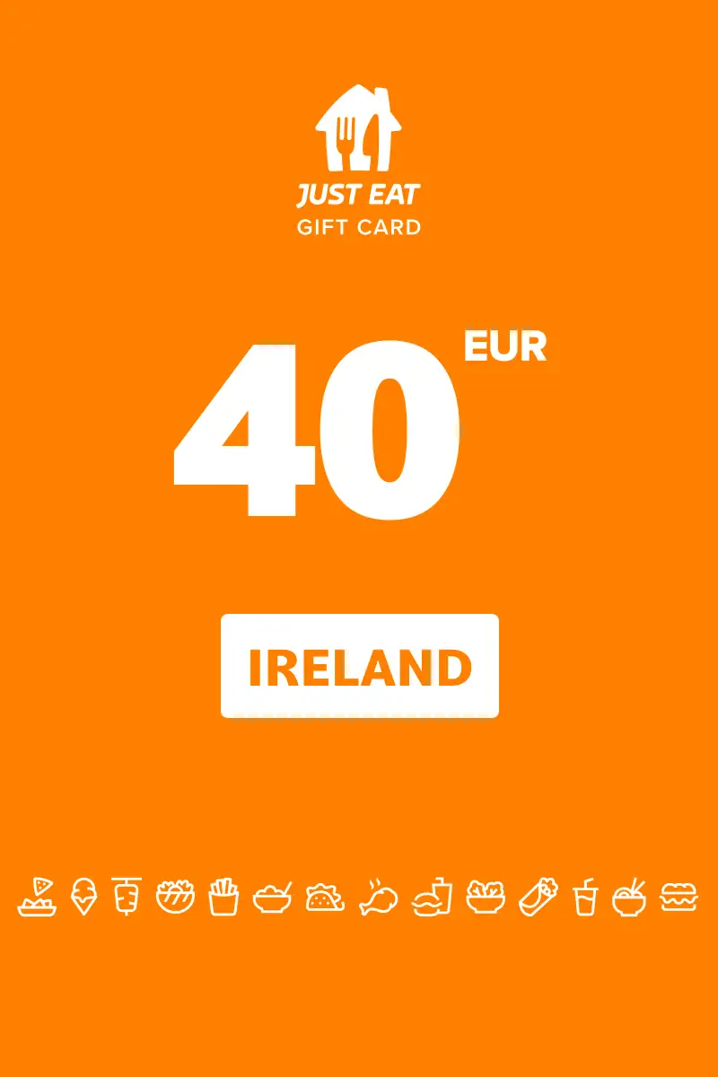 Just Eat 40 EUR Gift Card (Ireland) - Digital Key