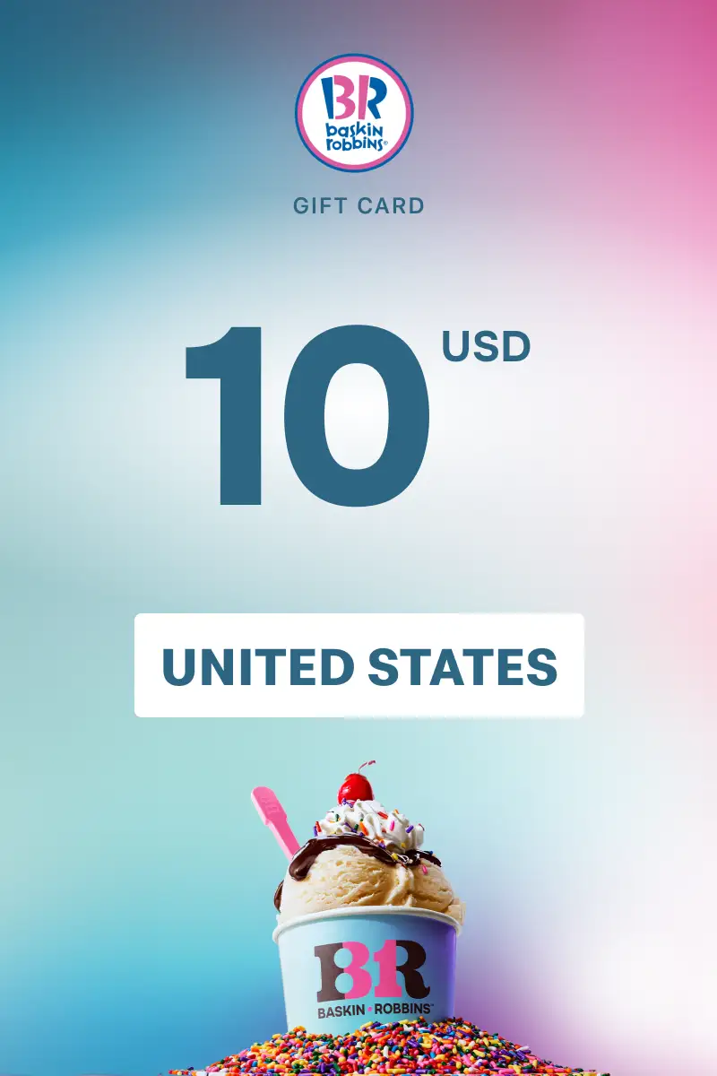 Baskin Robbins 10 USD Gift Card (United States) - Digital Key