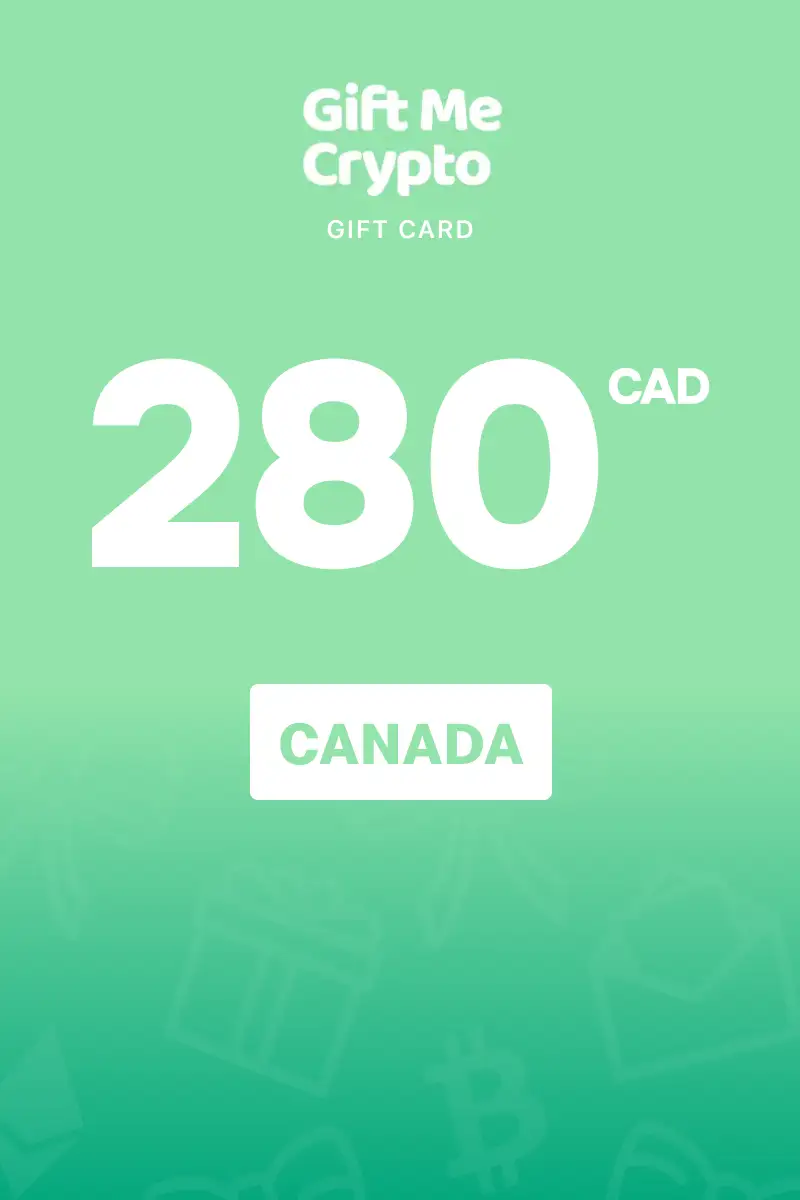 Gift Me Crypto 280 CAD Gift Card (Canada) - Digital Key