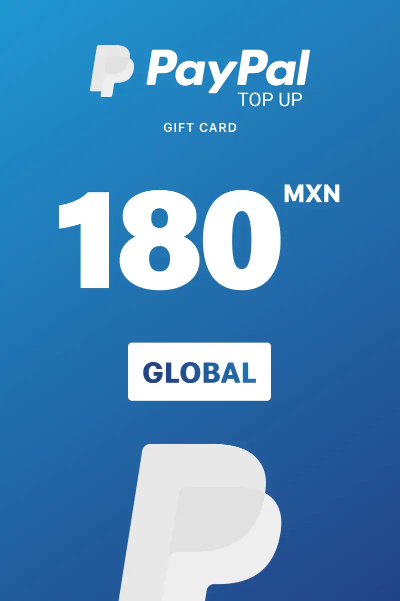 PayPal Instant Top Up 180 MXN Gift Card (Global) - Digital Key