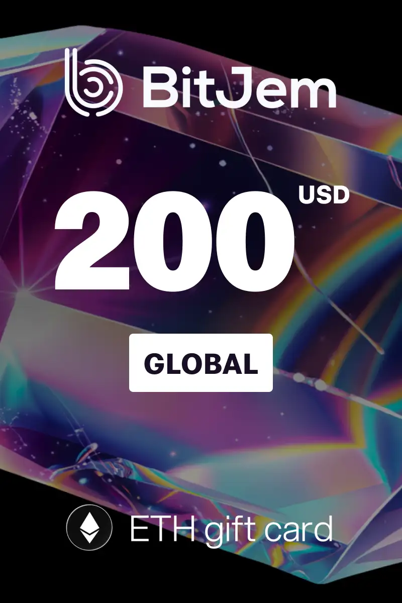 BitJem (ETH) 200 USD Crypto Gift Card (Global) - Digital Key
