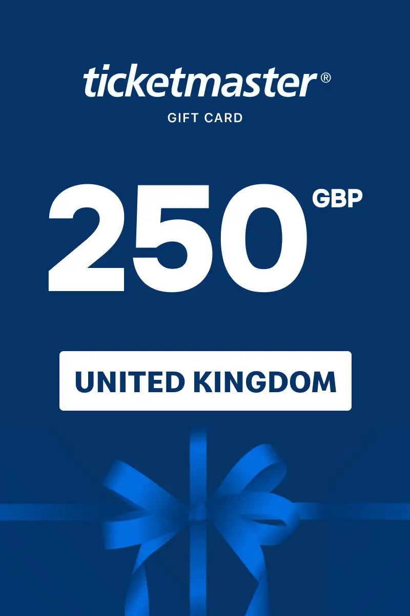 Ticketmaster 250 GBP Gift Card (United Kingdom) - Digital Key