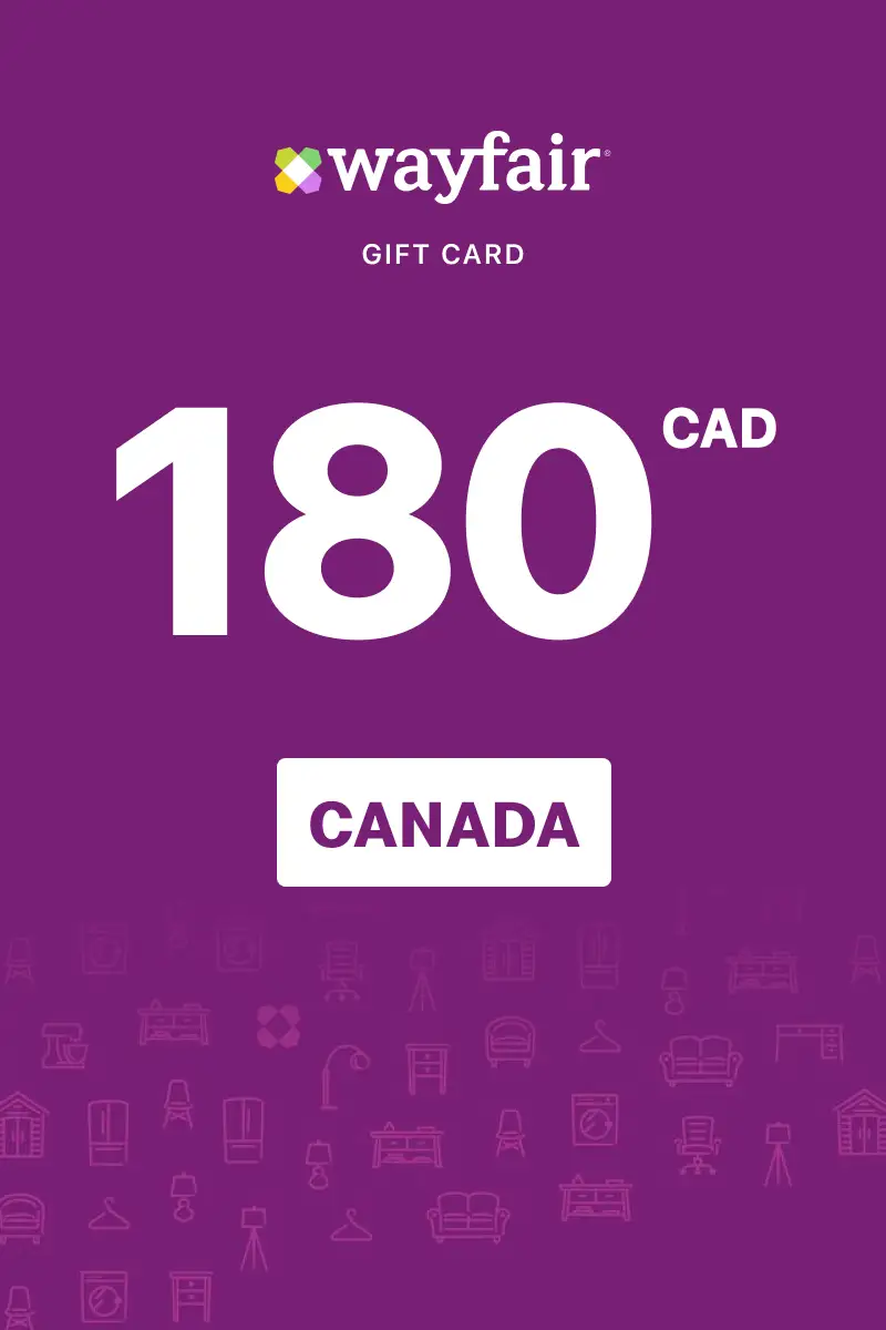 Wayfair 180 CAD Gift Card (Canada) - Digital Key